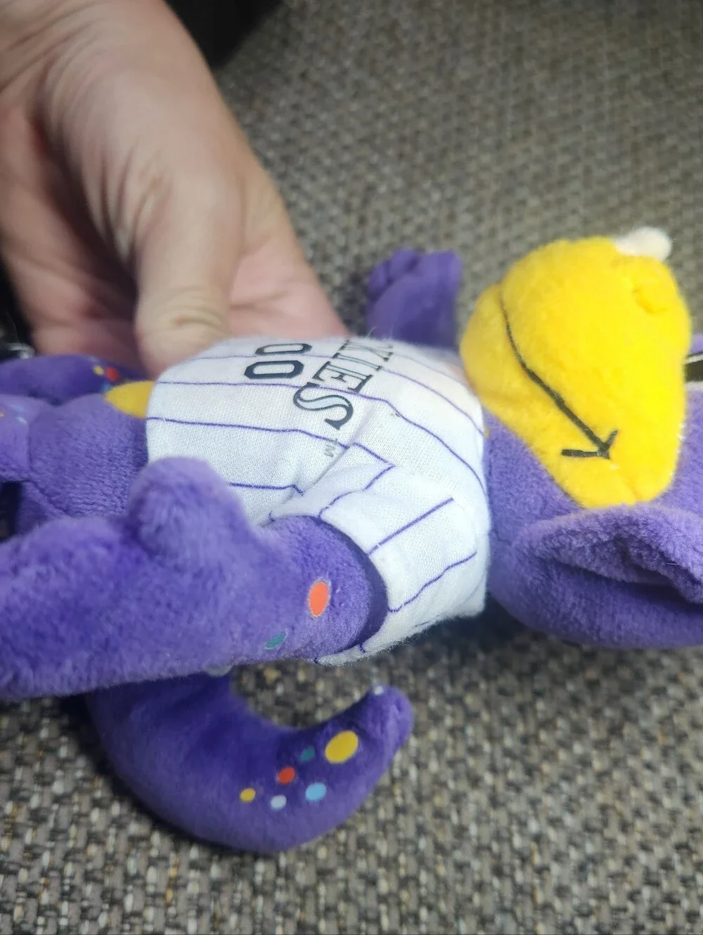 Colorado Rockies Plush Mascot - Purple & Yellow